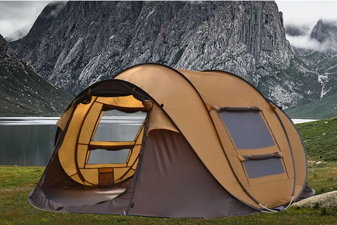 Waterproof Instant Beach Camping Tent 6 Person Pop up Tents Family Hiking Dome