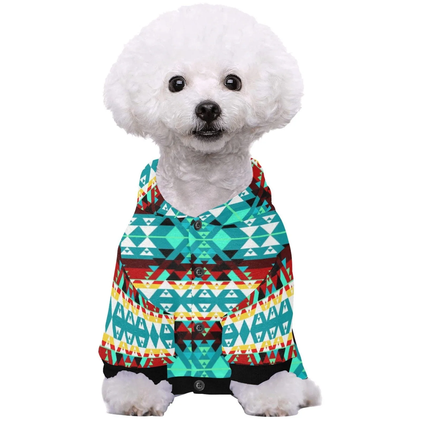 Writing on Stone Wheel Pet Dog Hoodie
