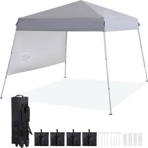 ZENY™ 8x8 FT Pop Up Canopy Tent, Foldable Adjustable Outdoor Waterproof Sun Protection Shelter with Wheeled Carry Bag for Camping Picnic Wedding Party